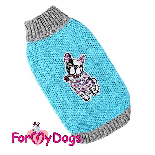 Sveter TURQUOISE FRENCHIE 16/L-18/XL