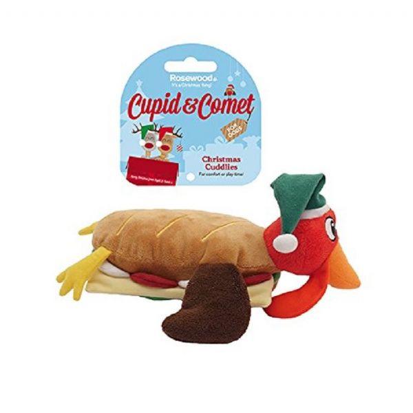 Hračka Plush Turkey Sandwich Club