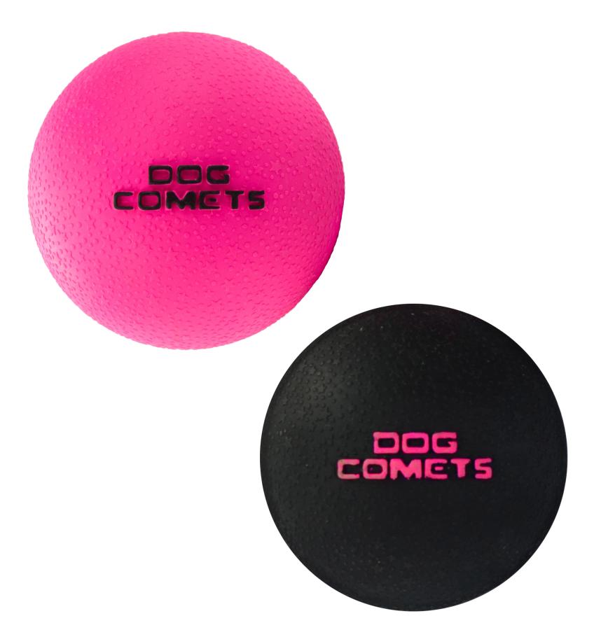 Loptička Dog Comets Ball Stardust Pink 2 pack M