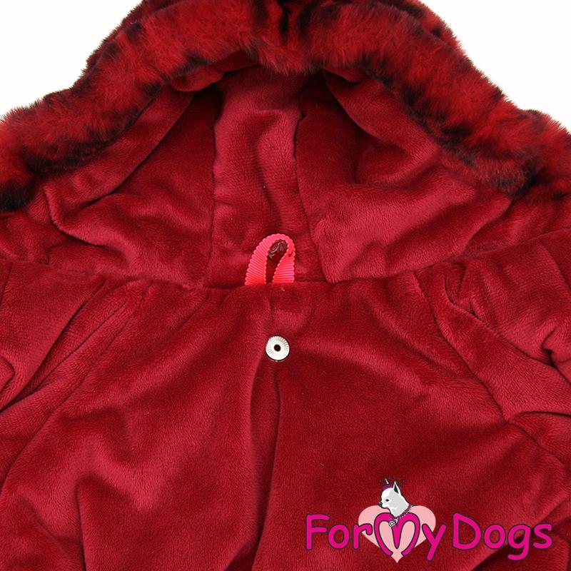 Zimný overal BURGUNDY FUR (pre fenky) 20/2XL