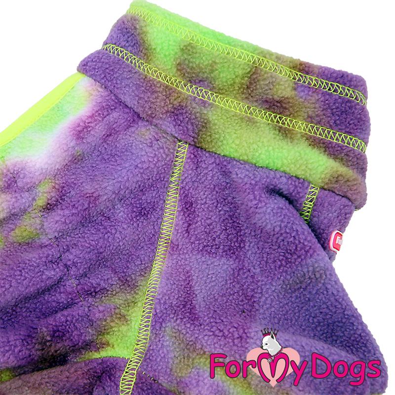 Zimný overal PURPLE/GREEN FLEECE (pre psov) 12/S