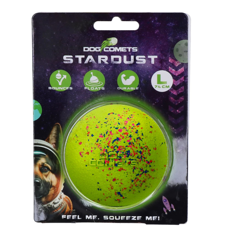 Loptička Dog Comets Stardust Green L