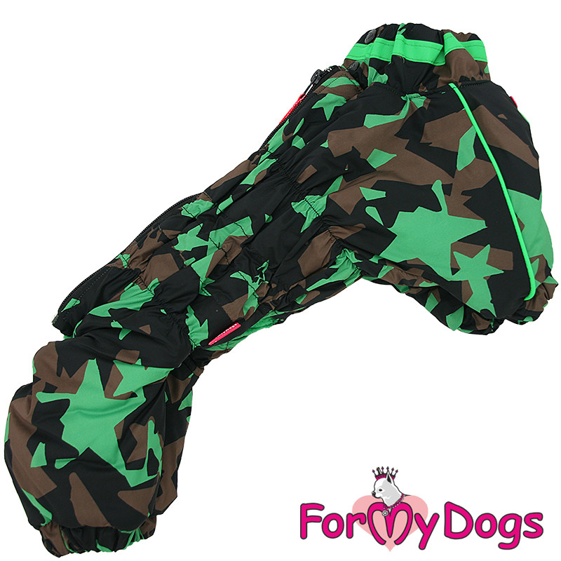 Zimný overal GREEN CAMO (pre psov) 18/XL