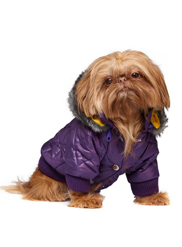 Bunda Thermo Purple Quilted Parka M