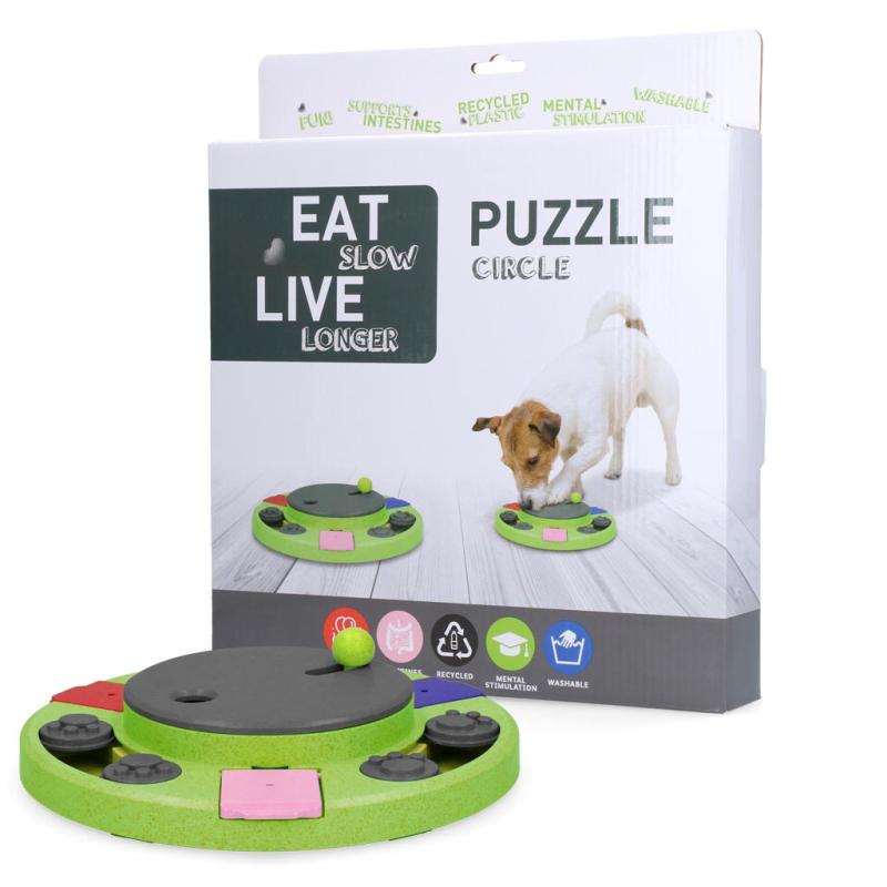 Interaktívna hračka Eat Slow Live Longer Puzzle Circle