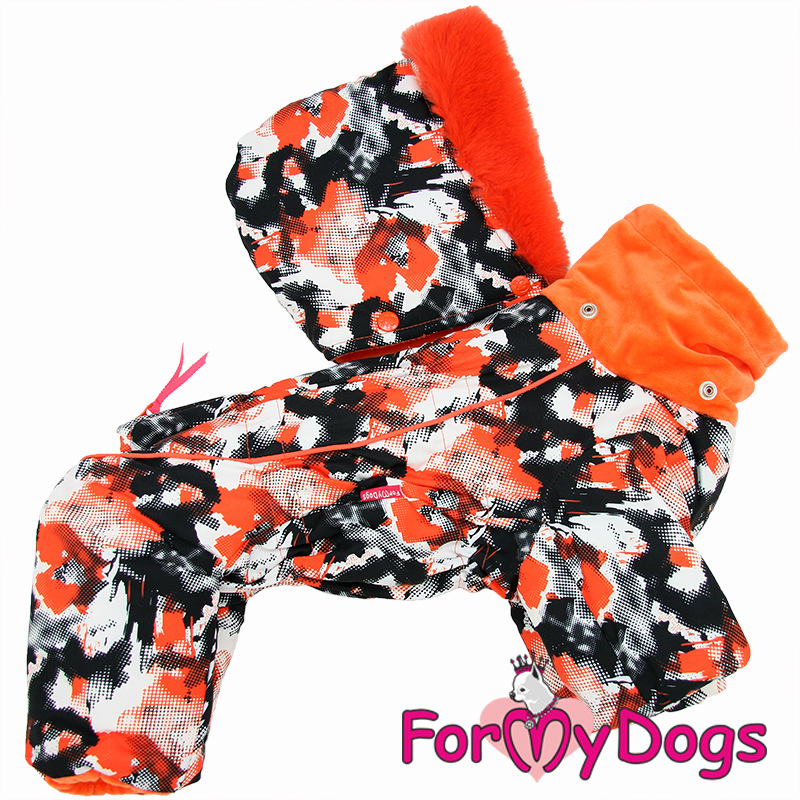 Zimný overal ORANGE CAMOUFLAGE (pre psov) 20/2XL 1