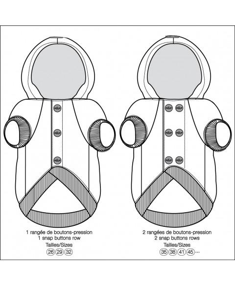 Mikina pre buldogov Yann 41L