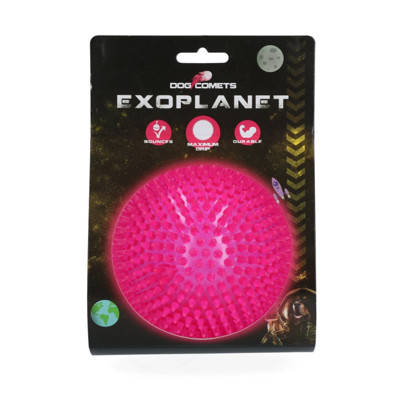 Loptička Dog Comets Exoplanet Spiky Ball L Pink