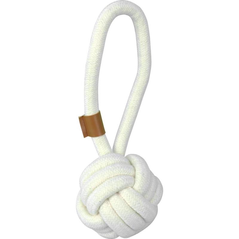 Hračka Pawise Premium cotton toy - ball w/handle