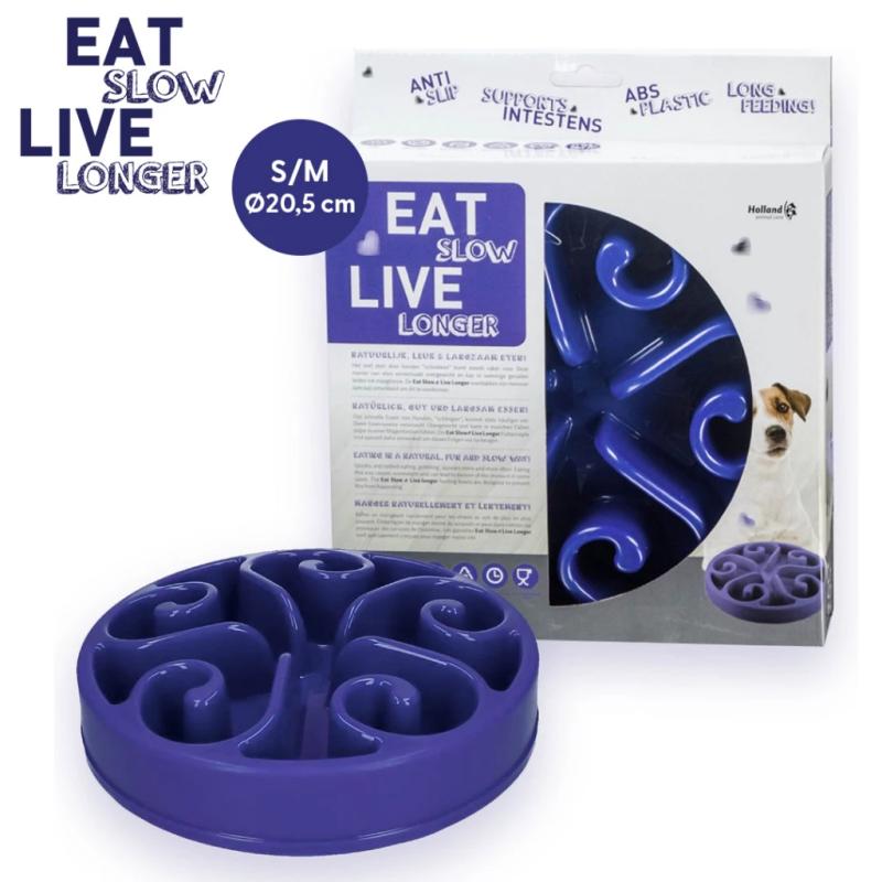 Miska Eat Slow Live Longer Original Blue