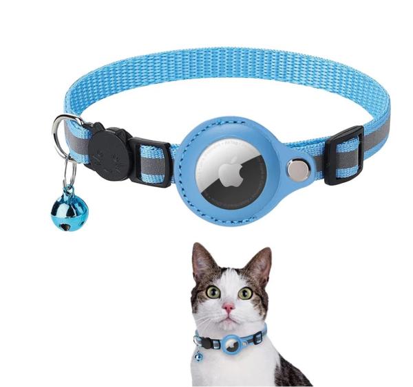 Obojok Cat airtag Blue