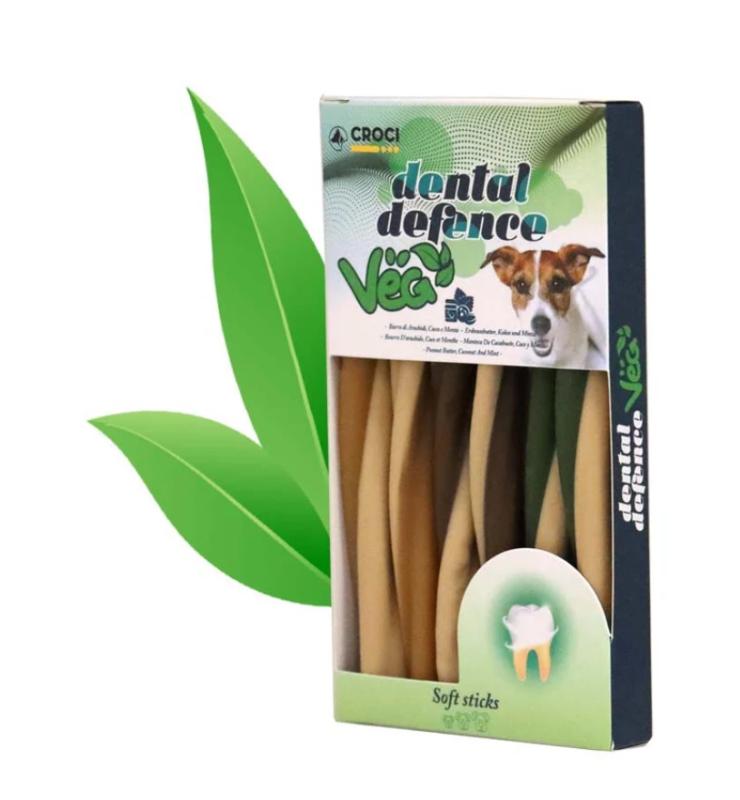 Dentálne tyčinky Stick Dental Defense Veg (araš.maslo, kokos, mäta) 95 g