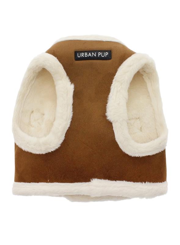 Postroj Luxury Brown & Cream Faux Shearling S