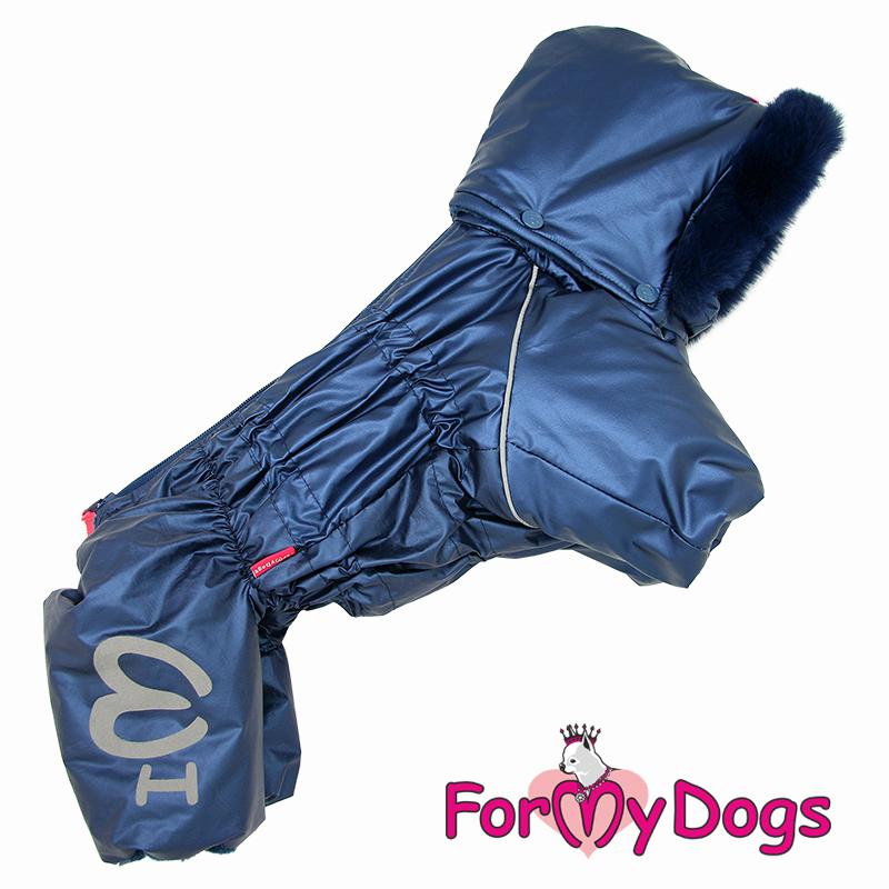 Zimný overal METALLIC BLUE (pre psov) 14/M 2