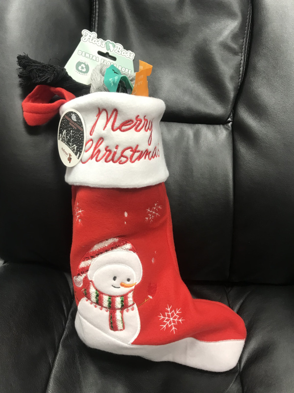 Plná vianočná pančucha Snowman Moon Ball Green 1