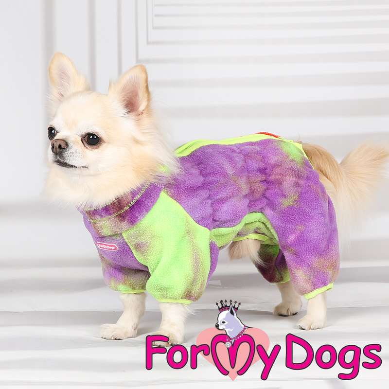 Zimný overal PURPLE/GREEN FLEECE (pre psov) 18/XL 3