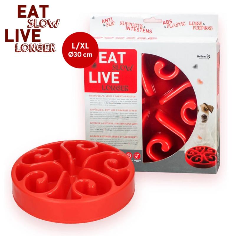 Miska Eat Slow Live Longer Original Red