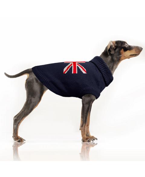 Sveter pre buldoga Union Jack 45L 2