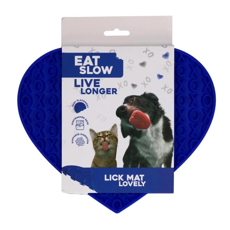 Olizovacia podložka Eat Slow Live Longer Lick Mat Lovely Blue