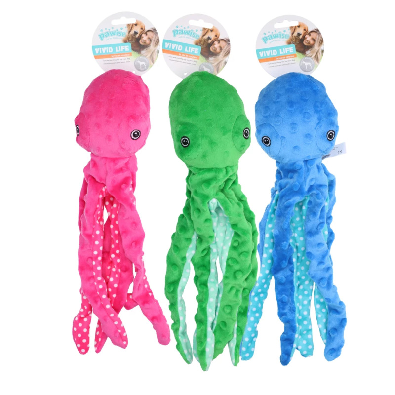 Hračka Pawise Multicolor Plush Octopus S