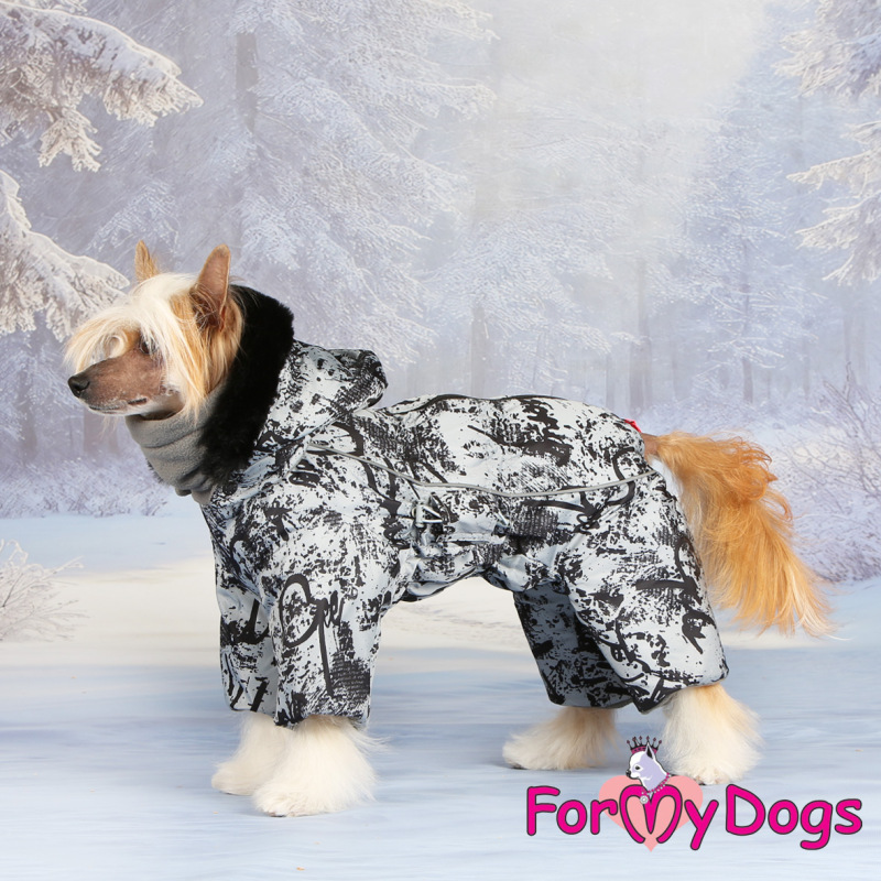 Zimný overal GREY/BLACK (pre psov) 1