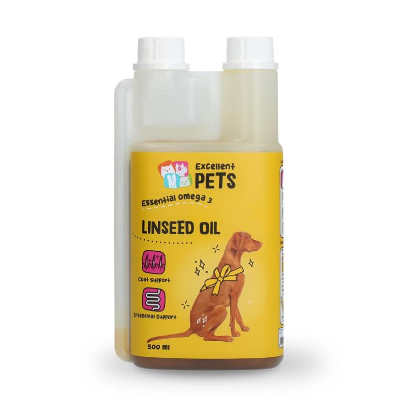 Ľanový olej pre psov Excellent Pets Linseed Oil 500 ml