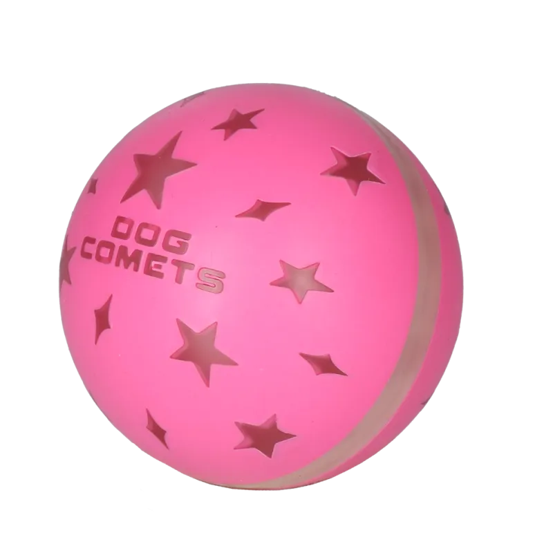 Interaktívna loptička Dog Comets Helix ružová