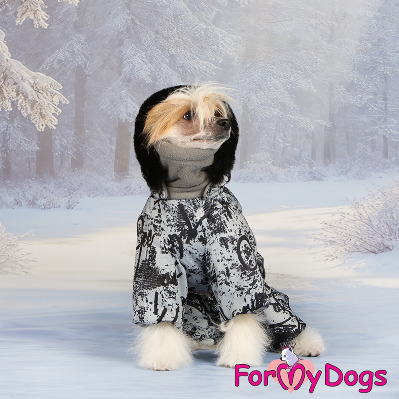 Zimný overal GREY/BLACK (pre psov) 8