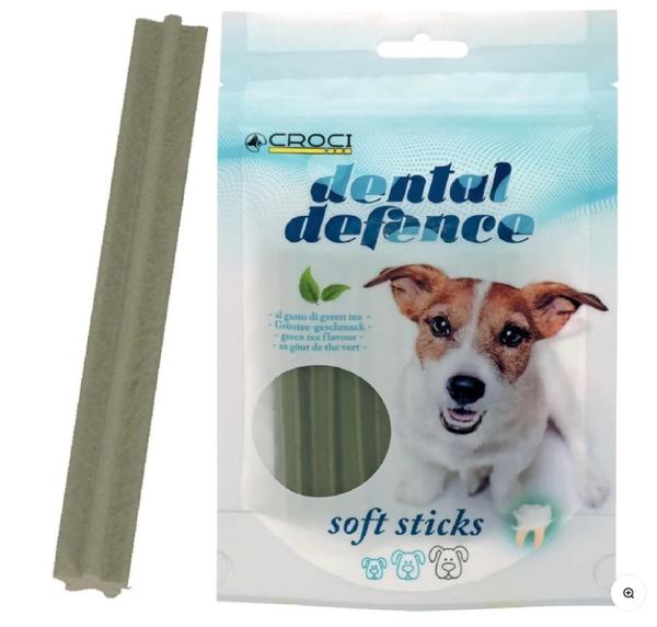 Dentálne tyčinky Dental Defence Soft Sticks Green Tea