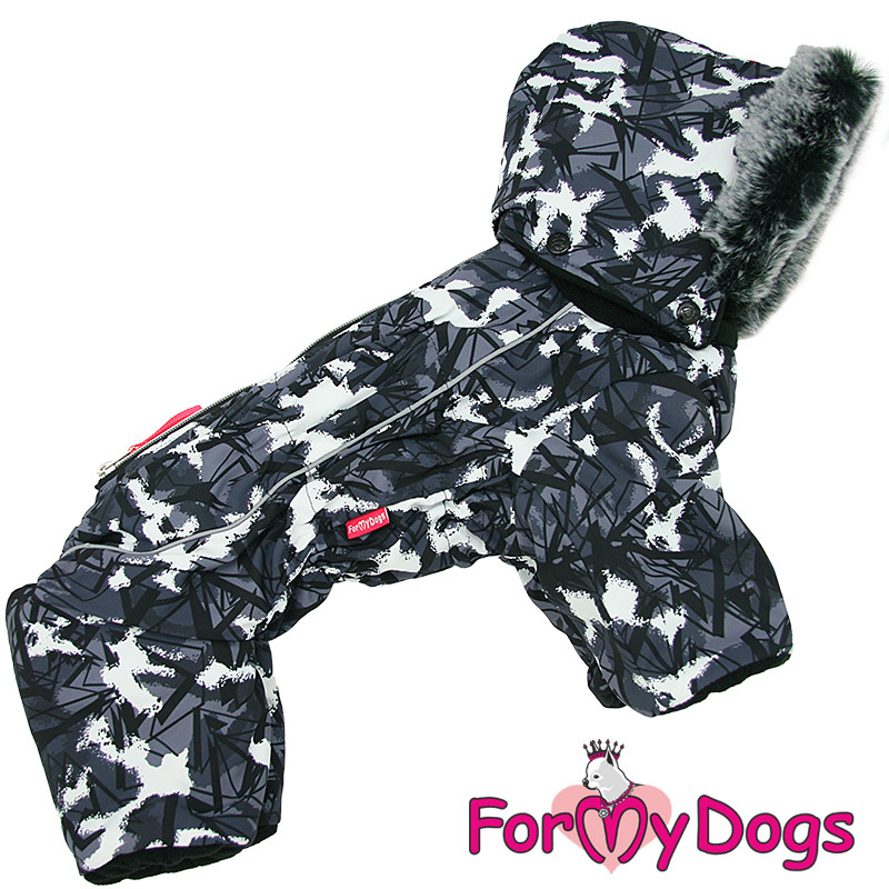 Zimný overal DARK GREY (pre psov) 16/L 4