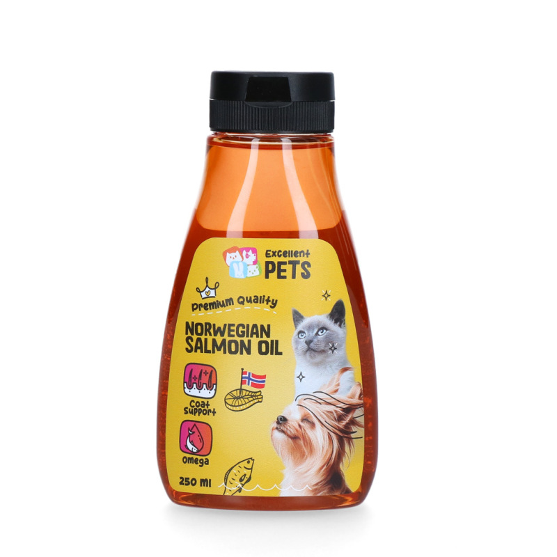 Nórsky lososový olej Excellent Pets Norwegian Salmon Oil 250 ml (squeeze bottle)
