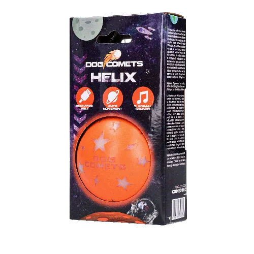 Interaktívna loptička Dog Comets Helix oranžová