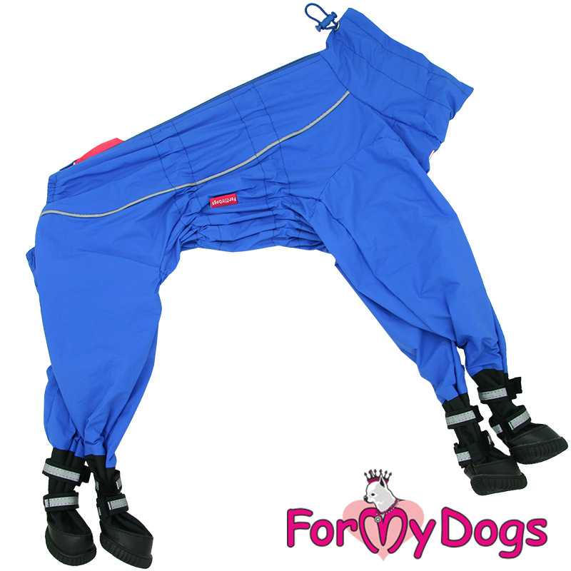 Pršiplášť BLUE W/SHOES (pre psov) 20/2XL