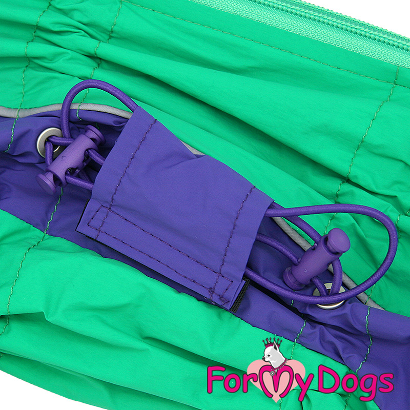Pršiplášť GREEN/VIOLET (pre fenky) 14/M 8