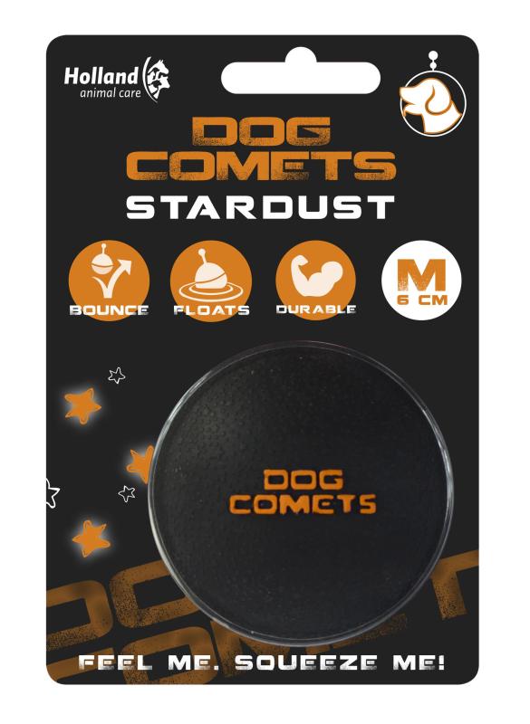Loptička Dog Comets Ball Stardust Black/Orange M