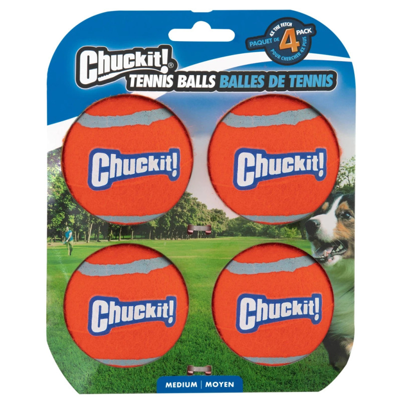 Loptičky Chuckit! Tennis Ball M (4-balenie)