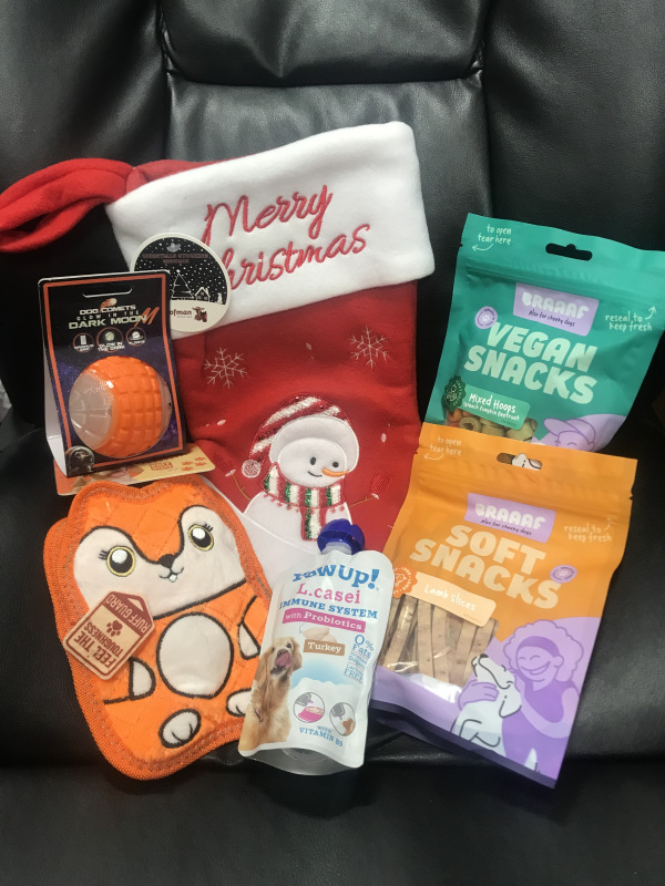 Plná vianočná pančucha Snowman Growl Fox