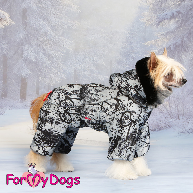 Zimný overal GREY/BLACK (pre psov) 16/L 9