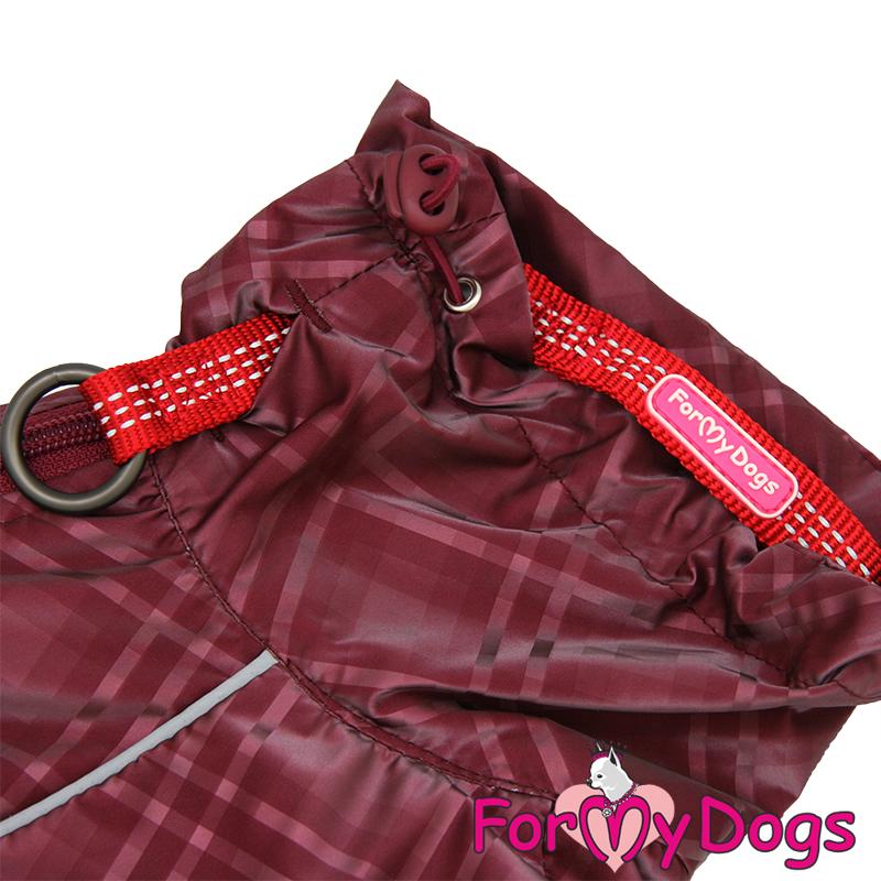 Pršiplášť BURGUNDY TARTAN (pre fenky) 18/XL