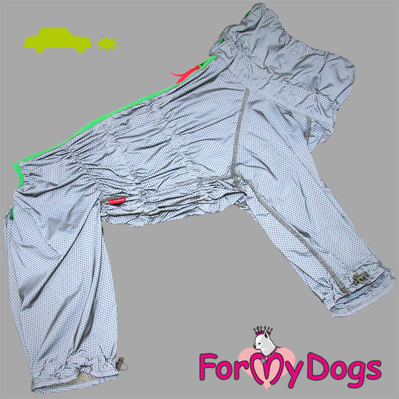 Overal/duster pre westíkov SILVER GREEN (pre psov) A0 1