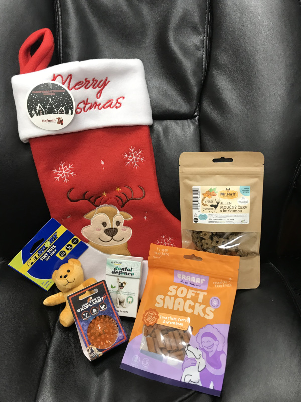 Plná vianočná pančucha Reindeer Orange Bear