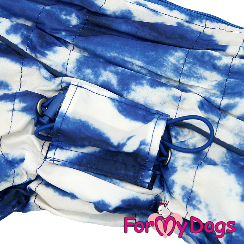 Zimný overal BLUE TIE-DYE (pre psov) 16/L 7