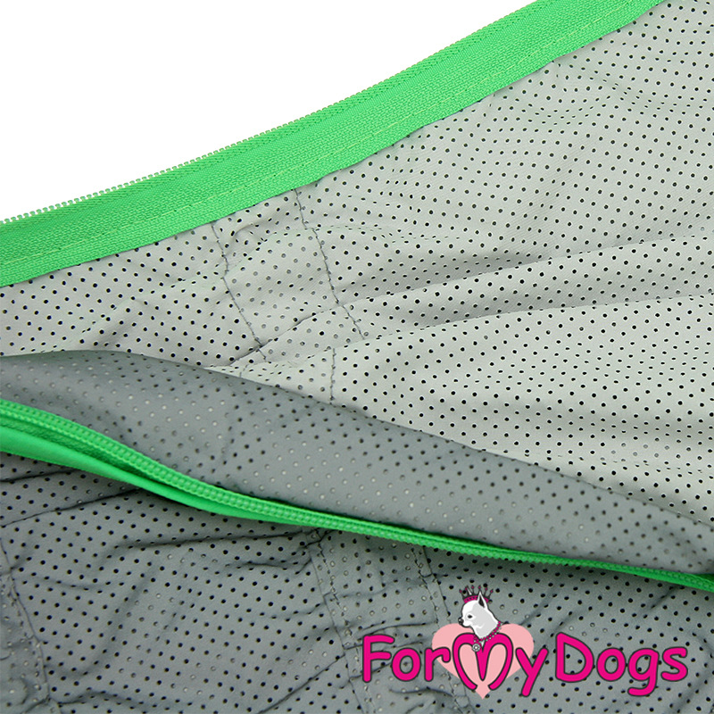 Overal/duster pre westíkov SILVER GREEN (pre psov) A0 4