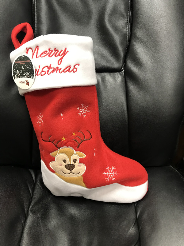 Plná vianočná pančucha Reindeer Orange Bear 1