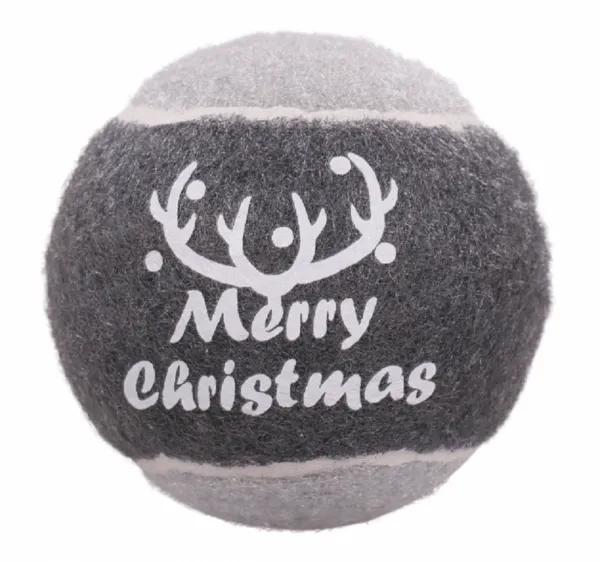 Loptička Grey Christmas Tennis Ball