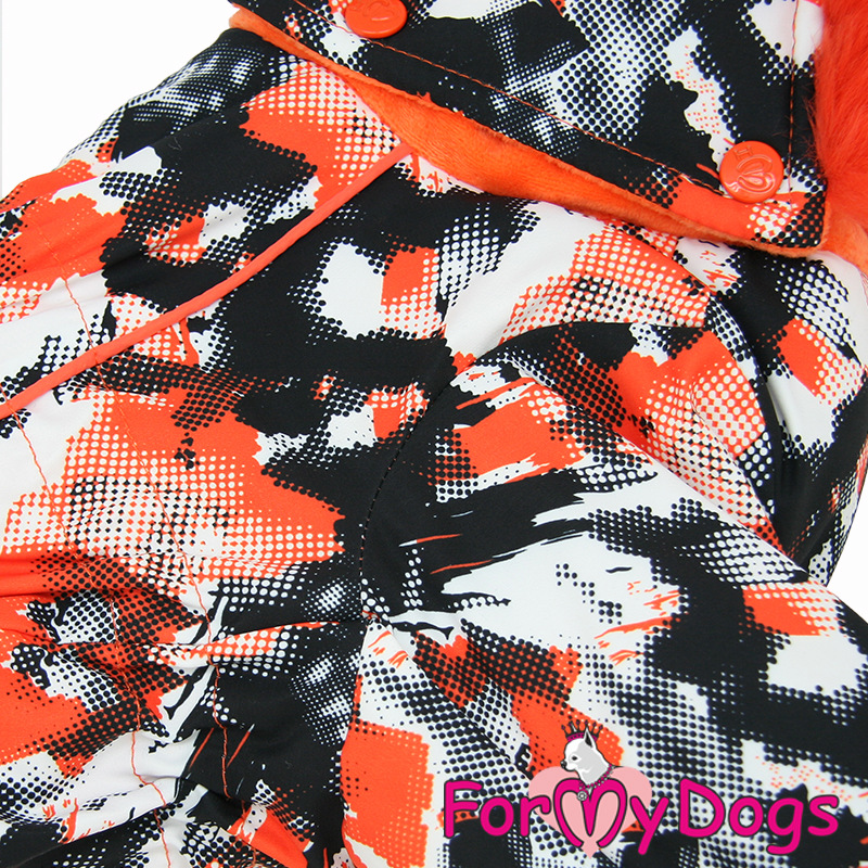 Zimný overal ORANGE CAMOUFLAGE (pre psov) 6