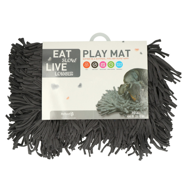 Ňuchací koberček pre psov Eat Slow Live Longer Play Mat Grey