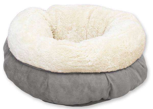 AFP Lambswool Donut Bed Grey