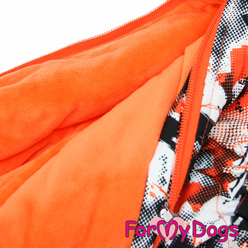 Zimný overal ORANGE CAMOUFLAGE (pre psov) 3