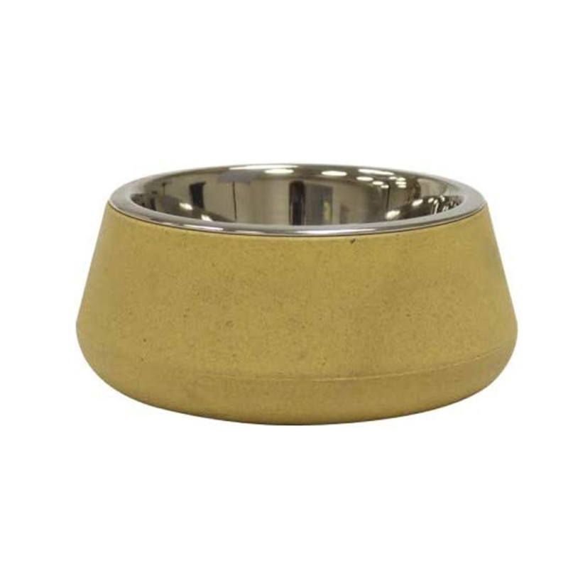 Miska Bamboo and Steel Tierra Yellow 800 ml